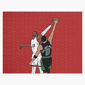 Bam Adebayo Blocks Jayson Tatum Puzzle