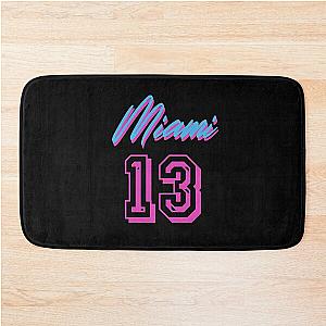 Bam Adebayo 13 Heat Miami Summer Bath Mat