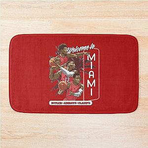 Jimmy Butler Bam Adebayo Vic Oladipo Welcome Miami Bath Mat