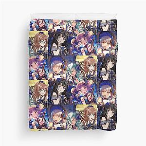 BanG Dream Bandori Sayo Yukina Rinko Ako Lisa Rainy Blue Rose edit Duvet Cover