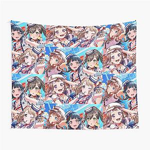 BanG Dream Bandori Saaya Rimi Arisa Kasumi Tae Full Starboard edit Tapestry