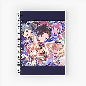 BanG Dream Bandori Rei Masuki Rokka Reona Chiyu NO LIMIT Edit Spiral Notebook