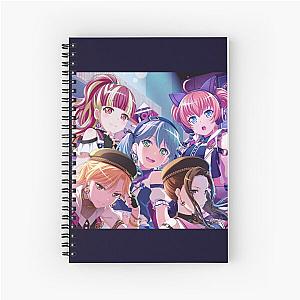 BanG Dream Bandori Rei Masuki Rokka Reona Chiyu OutsideInside Edit Spiral Notebook