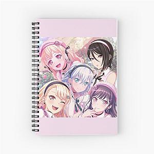 BanG Dream Bandori Touko Tsukushi Nanami Mashiro Rui Weekend SPARK JOY Edit Spiral Notebook