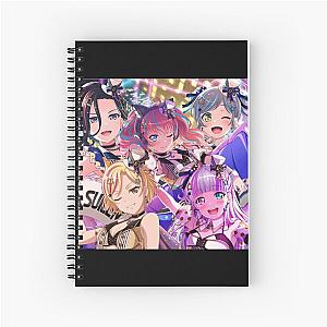 BanG Dream Bandori Rei Masuki Rokka Reona Chiyu Tropical Night Edit Spiral Notebook