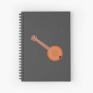 Left-handed banjo Spiral Notebook