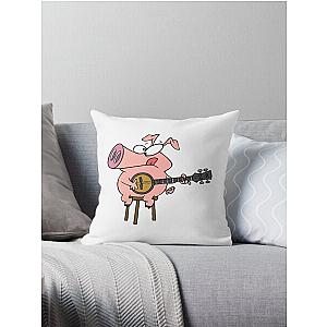 Play More Banjo Throw Pillow