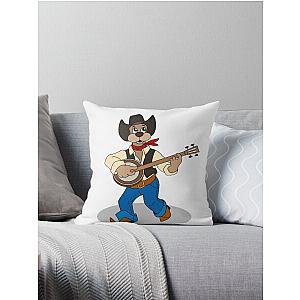 Play More Banjo Throw Pillow