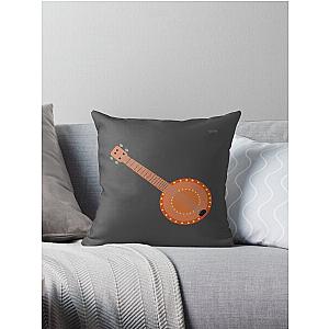 Left-handed banjo Throw Pillow