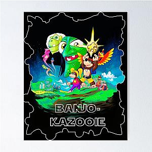 Banjo Kazooie (with border) Poster