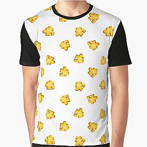 Banjo-Kazooie Jiggy Puzzle Piece Pattern Shirt (White) Graphic T-Shirt