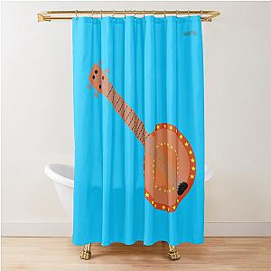 Left-handed banjo Shower Curtain