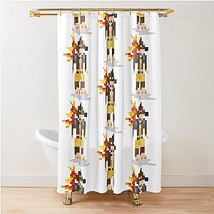 Banjo-Kazooie Pixel Art Shower Curtain