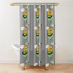 Banjo pumpkin OMG! Shower Curtain