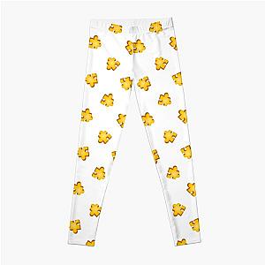 Banjo-Kazooie Jiggy Puzzle Piece Pattern Shirt (White) Leggings