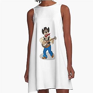 Play More Banjo A-Line Dress