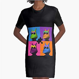 Warhol Kazooie  Graphic T-Shirt Dress