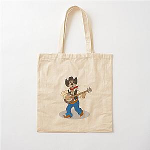 Play More Banjo Cotton Tote Bag