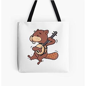 Play More Banjo All Over Print Tote Bag