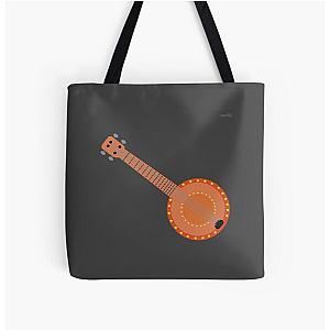 Left-handed banjo All Over Print Tote Bag