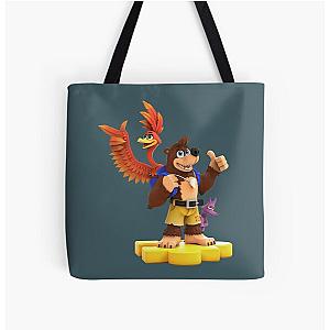 Banjo, Kazooie and Jinjo too! All Over Print Tote Bag