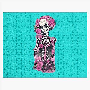 Darkly Enchanting Gothic Skeleton Barbie Design Inspiration - Barbie Goth Jigsaw Puzzle