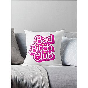 Bad Bitch Club Barbie Inspired Bookish Pink Girlie Throw Pillow