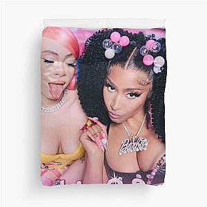 Barbie World Nicki and Ice Spice With Aqua poster Duvet Cover