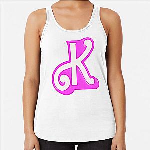 barbie movie - ken K icon Racerback Tank Top