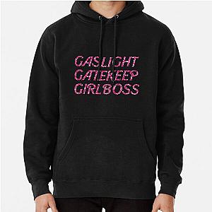 Glittery Barbie Gaslight Gatekeep Girlboss   Pullover Hoodie