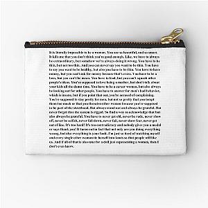 America Ferrera Barbie Monologue Zipper Pouch