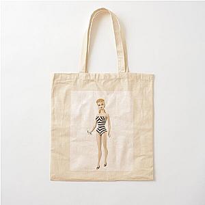 1950s barbie vintage retro  doll poster mask toys print Cotton Tote Bag