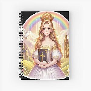 Princess Veriobia with Bible& Barbie Palace and Dove of Peace Spiral Notebook