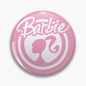 Pink Barbie Face Logo Pin