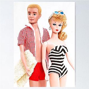 1950s ken barbie vintage retro  doll poster mask toys print Poster