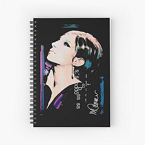 Barbra Streisand Abstract Portrait – Iconic Diva in Artistic Expression Spiral Notebook