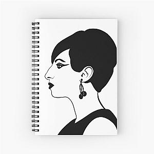 Barbra Streisand Profile Spiral Notebook