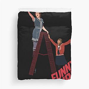 Funny Girls - Lea Michele & Barbra Streisand Duvet Cover