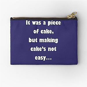 Barenaked Ladies - Piece Of Cake (light text) Zipper Pouch