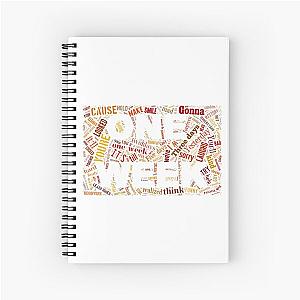 Barenaked Ladies - One Week - Word Cloud Spiral Notebook