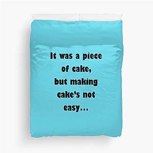 Barenaked Ladies - Piece Of Cake (dark text) Duvet Cover