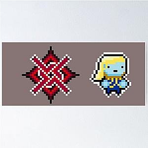 Barony of Letnev Faction Symbol Faction Character Pixel Art Poster