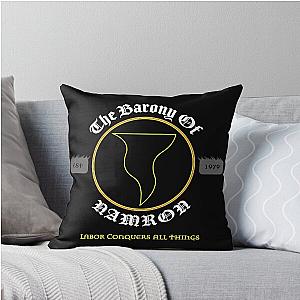 Black Medieval SCA Team of Namron Throw Pillow