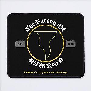Black Medieval SCA Barony of Namron Team-Shirt Mouse Pad