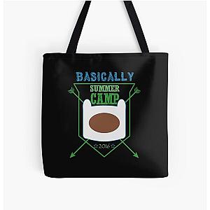 Basically Summer Camp Inspired All Over Print Tote Bag