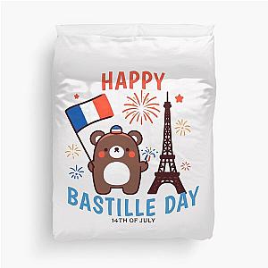 Bastille Day Bear Duvet Cover