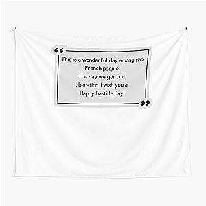 Bastille Day Quote Tapestry