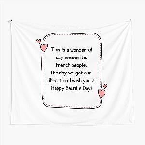 Bastille Day Quote Tapestry