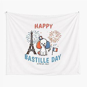 Bastille Day Poodle Tapestry