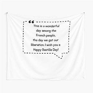 Bastille Day Quote Tapestry